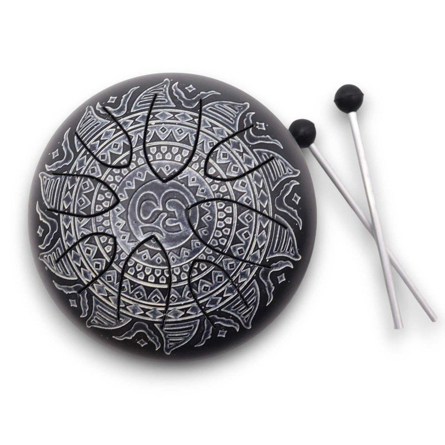 Zungentrommel - Om Mandala Gravur (16cm)