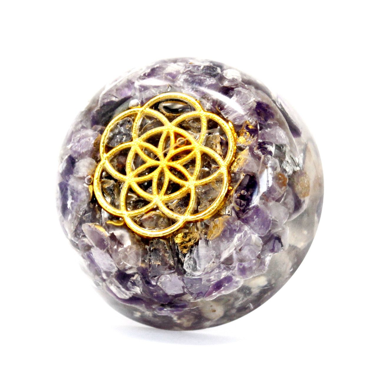 Orgonit-Schreibtisch-Kuppel „Amethyst“