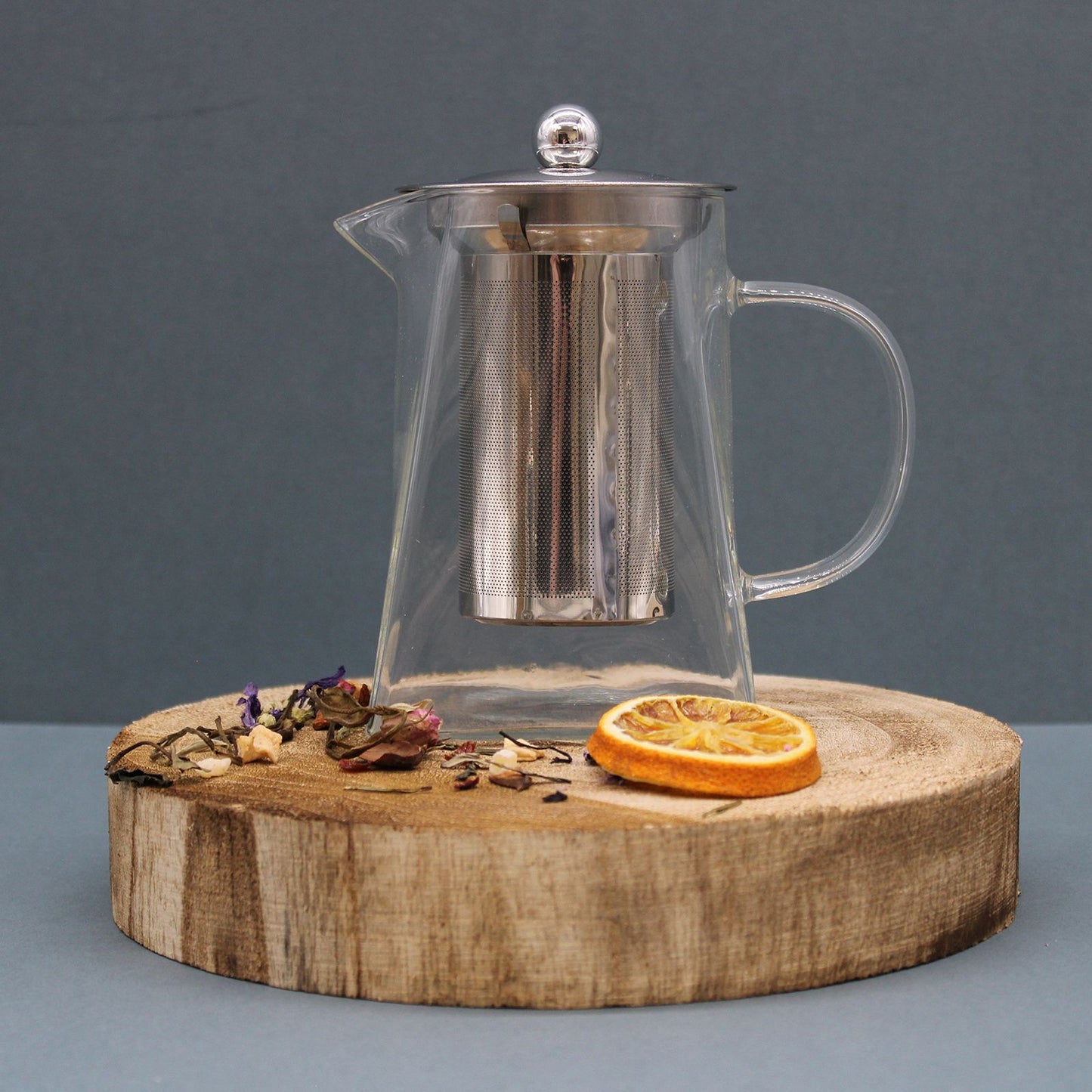 Glas-Teekanne mit Infuser - Tower Shape (750ml)