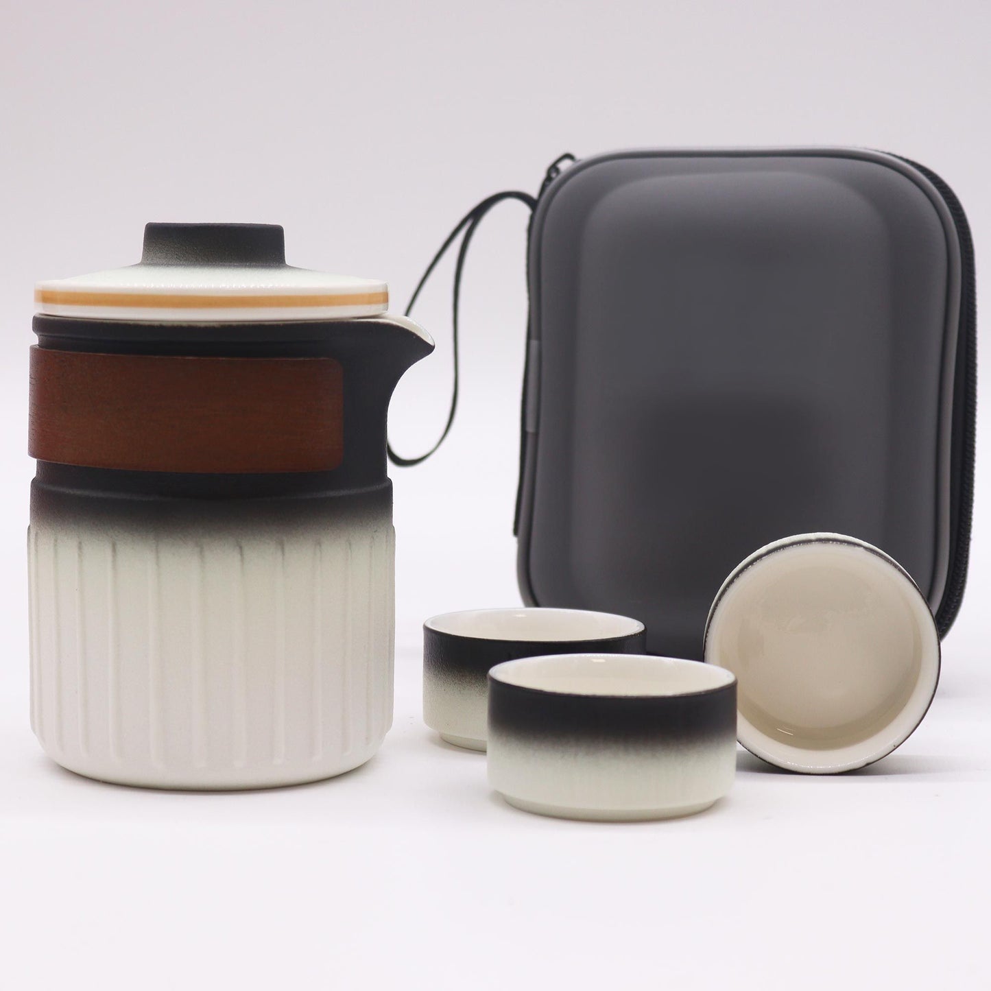 Keramik-Teeset mit Infuser - Three Friends (Reise-Set)