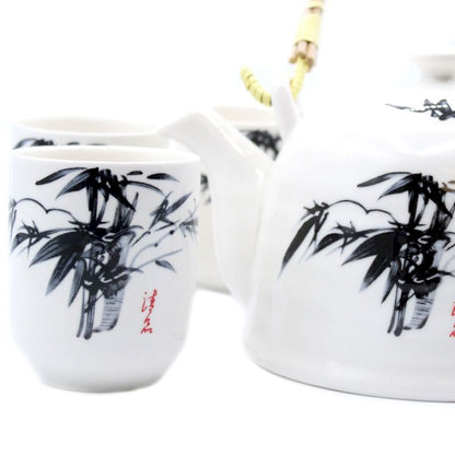 Herbal Teapot Set - Weißer Stein Oriental (850ml)