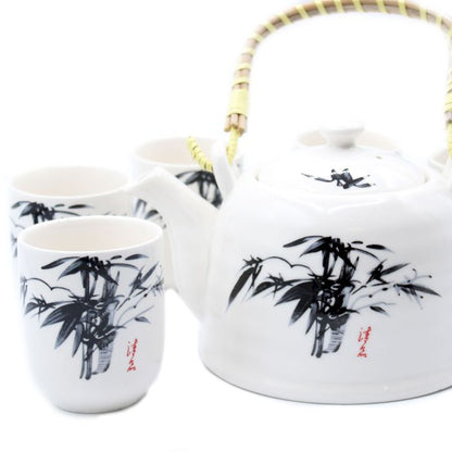 Herbal Teapot Set - Weißer Stein Oriental (850ml)