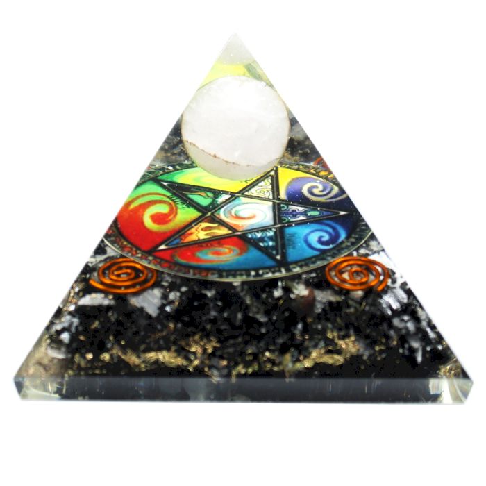 Orgonit Pyramide 70mm - Midnight Pentagon