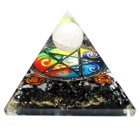 Orgonit Pyramide 70mm - Midnight Pentagon