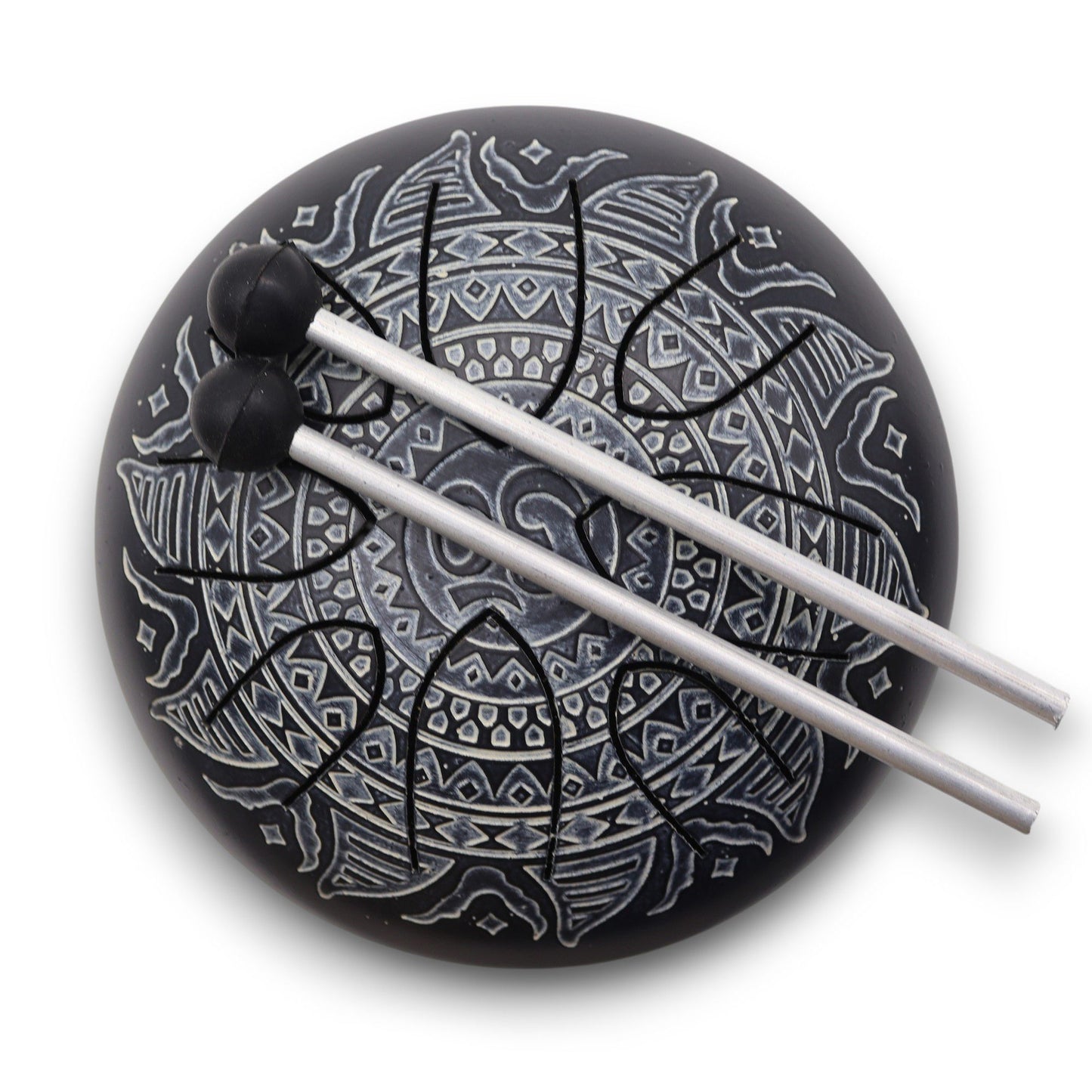 Zungentrommel - Om Mandala Gravur (16cm)