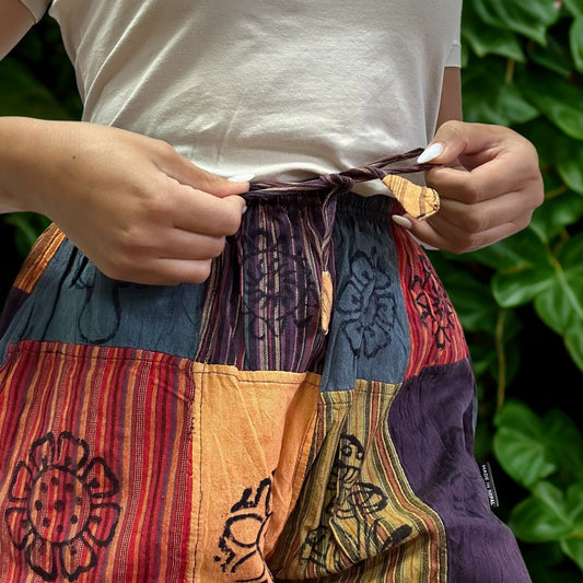 Nomad Sari - Mushroom Pants S/M Orange Tones