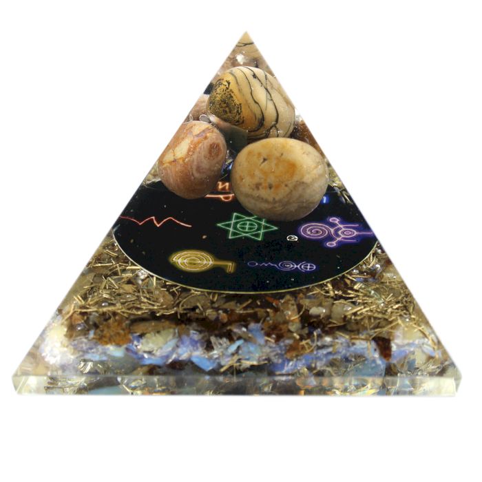 Orgonit Pyramide 70mm - Midnight Reiki