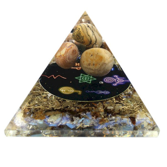 Orgonit Pyramide 70mm - Midnight Reiki