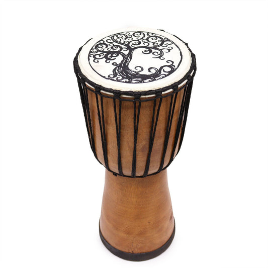 Djembé-Trommel - Lebensbaum (40cm)