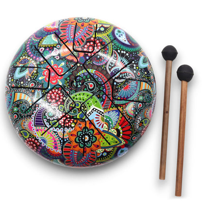 Zungentrommel - Mehrfarbig Om (18cm)
