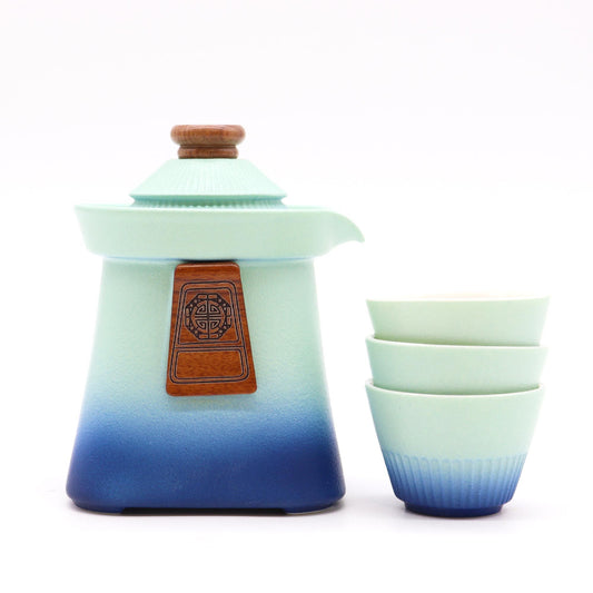 Teekannen-Set Tempel - Blue Heaven