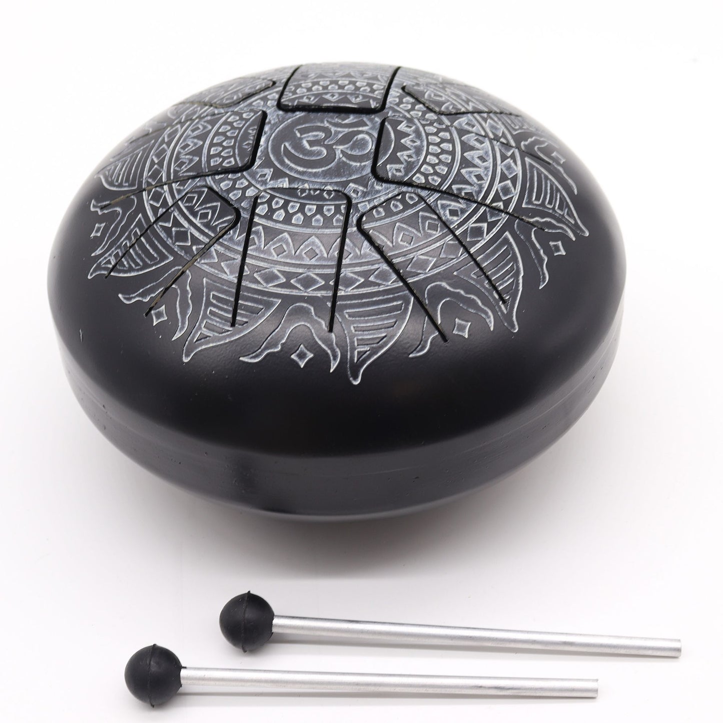 Zungentrommel - Om Mandala Gravur (22x15cm)