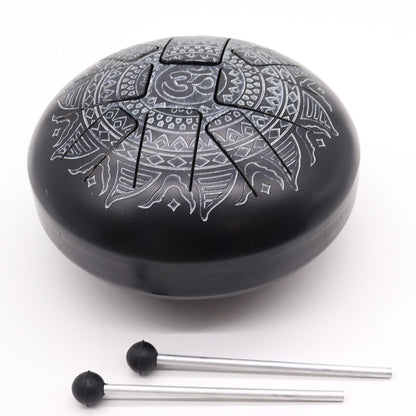 Zungentrommel - Om Mandala Gravur (22x15cm)