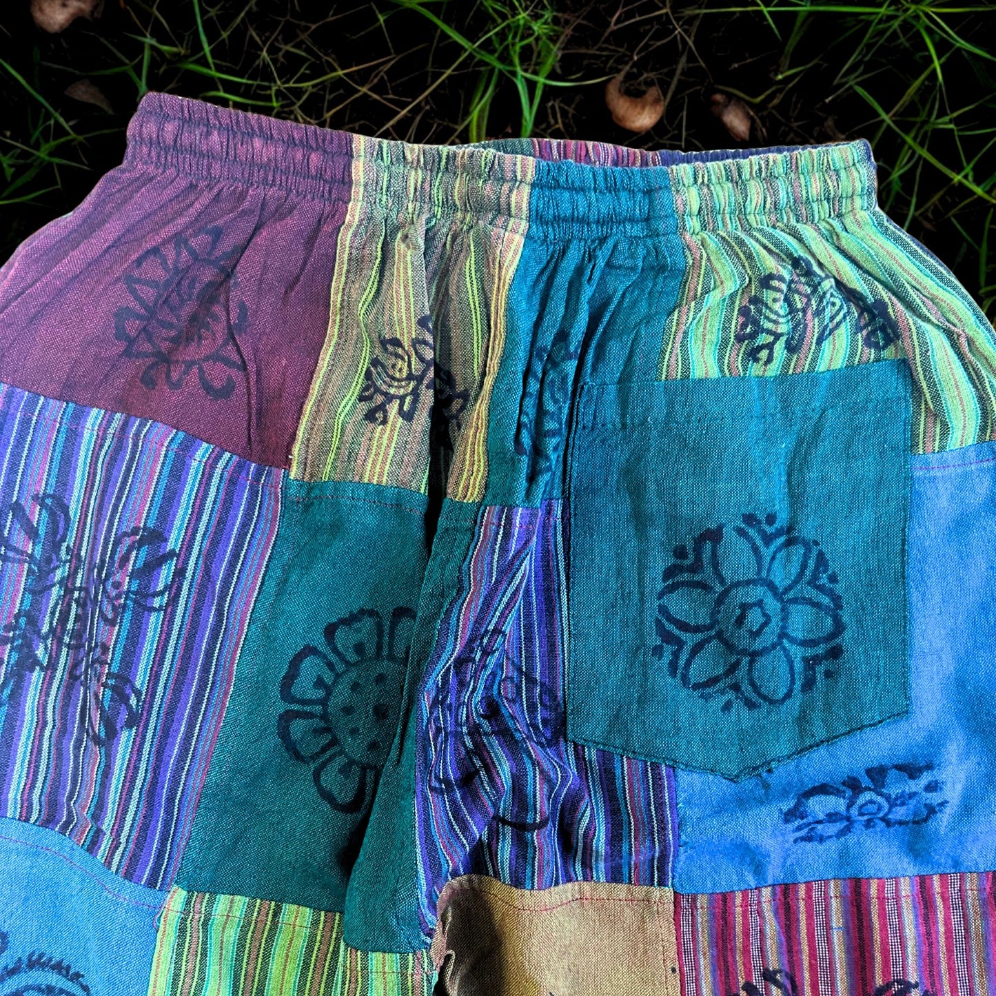 Nomad Sari - Mushroom Pants S/M Grüne Töne