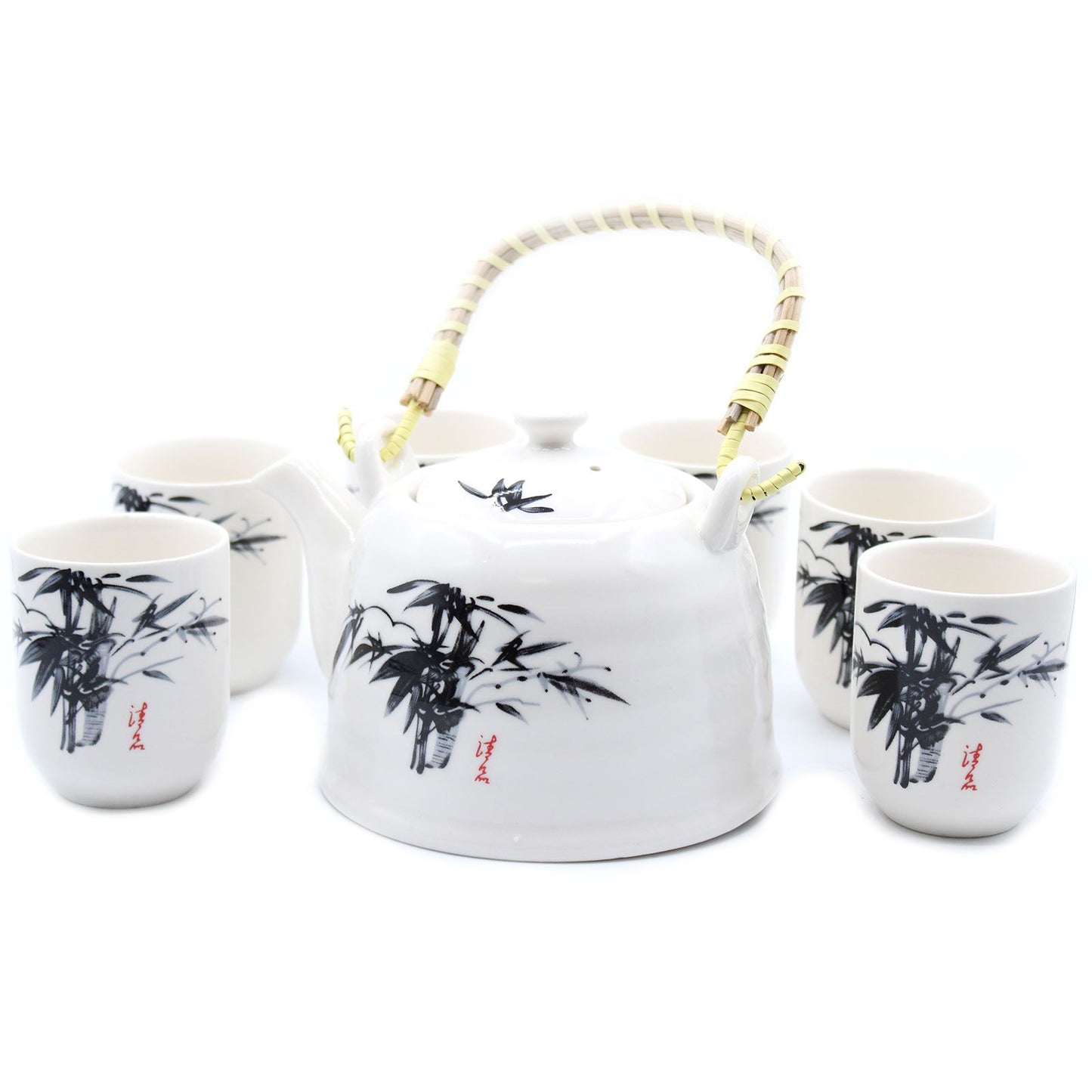 Herbal Teapot Set - Weißer Stein Oriental (850ml)