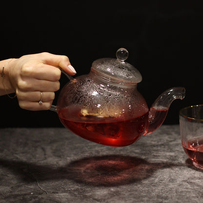 Glas-Teekanne mit Infuser - Round Pearl (800ml)