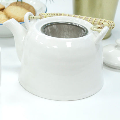 Herbal Teapot Set - Klassisch Weiß (850ml)