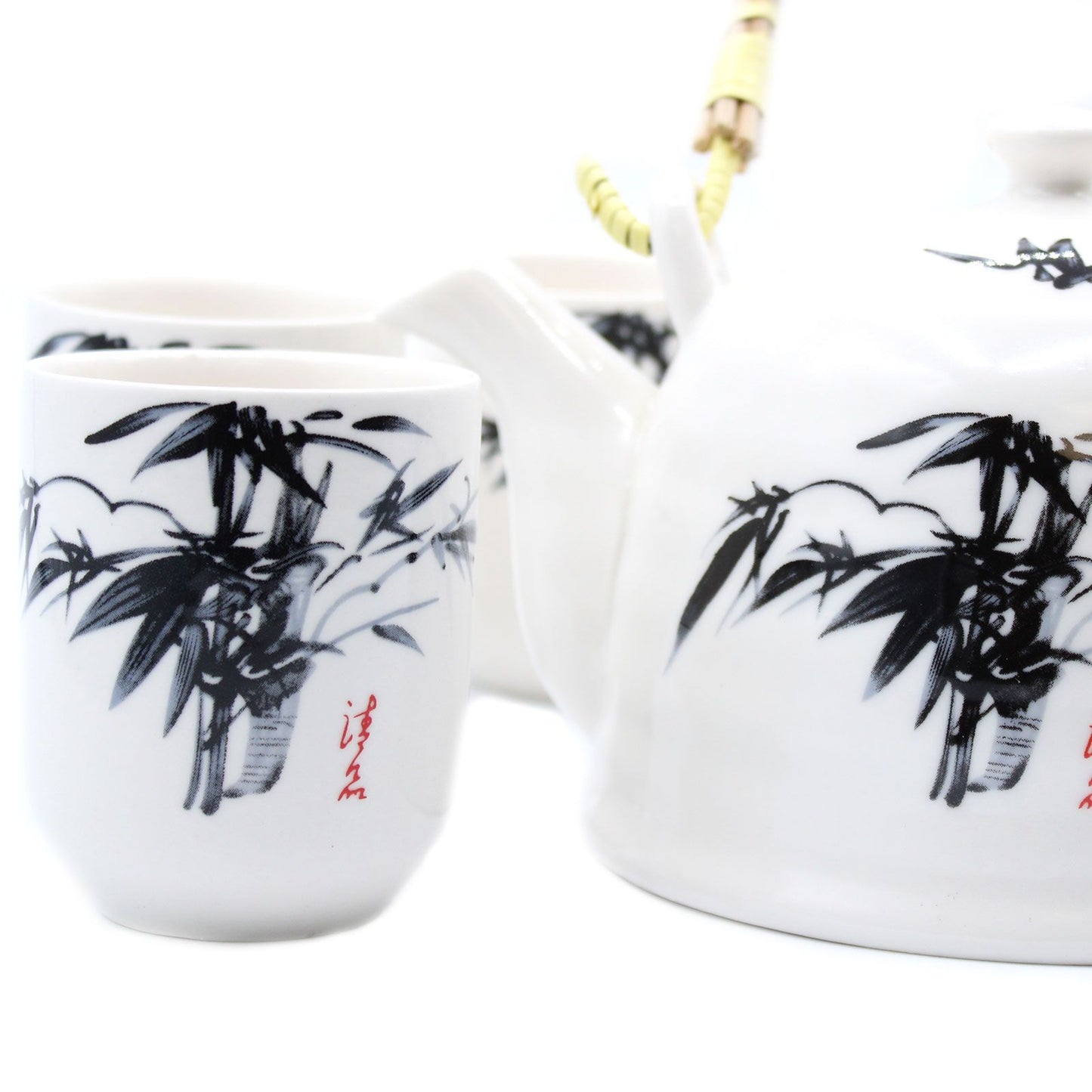 Herbal Teapot Set - Weißer Stein Oriental (850ml)