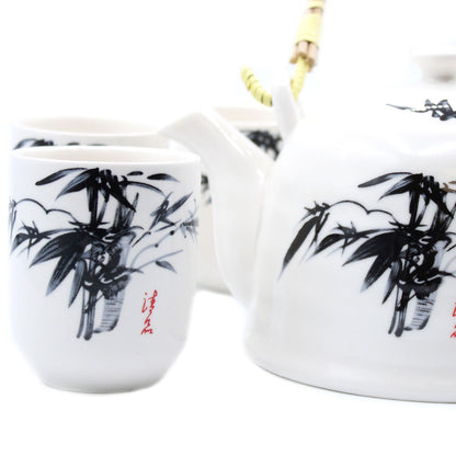 Herbal Teapot Set - Weißer Stein Oriental (850ml)