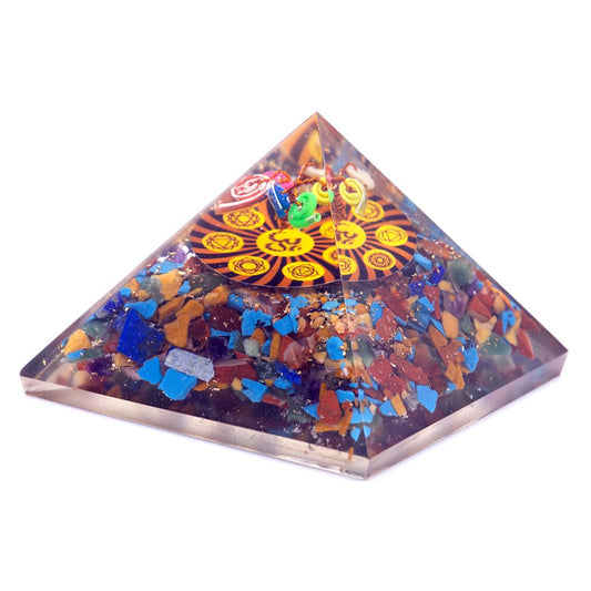 Orgonit Pyramide 70mm - Om Chakra