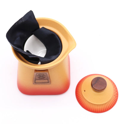 Teekannen-Set Tempel - Orange Earth