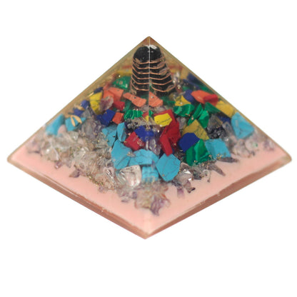 Orgonit Pyramide 70mm - Baum (Erdbasis)