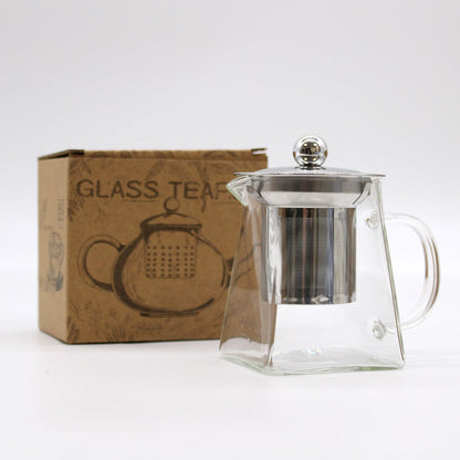 Glas-Teekanne mit Infuser - Tower Shape (350ml)
