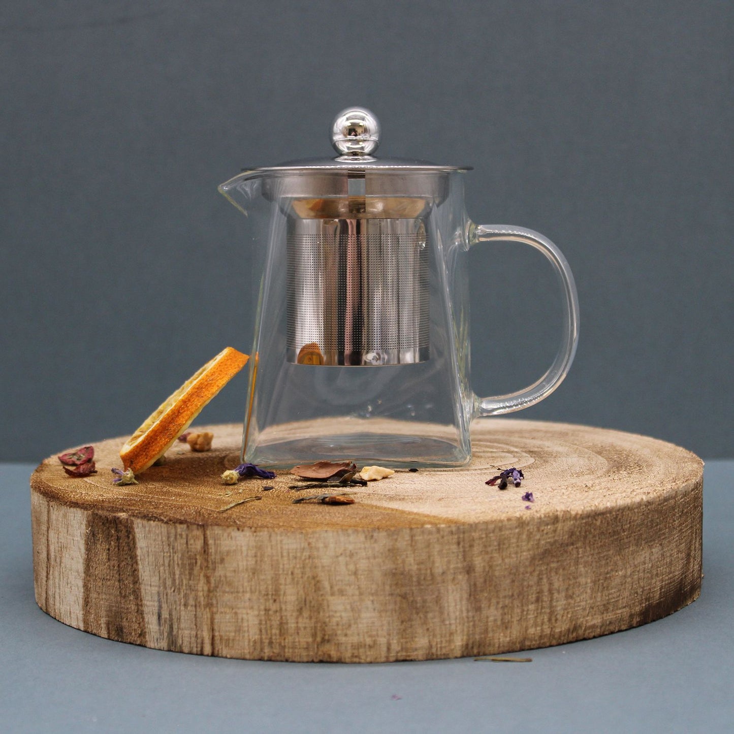Glas-Teekanne mit Infuser - Tower Shape (350ml)