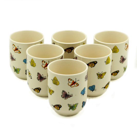 Kräuter-Teetassen-Set - Schmetterlinge (190ml)