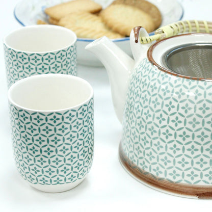 Herbal Teapot Set - Grünes Mosaik (850ml)
