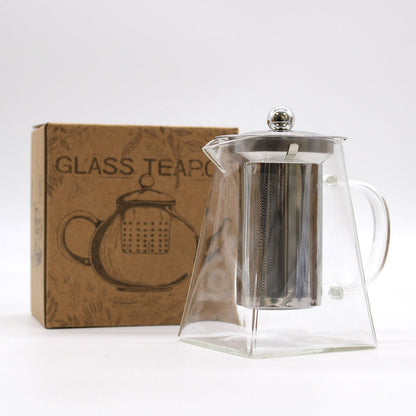 Glas-Teekanne mit Infuser - Tower Shape (750ml)