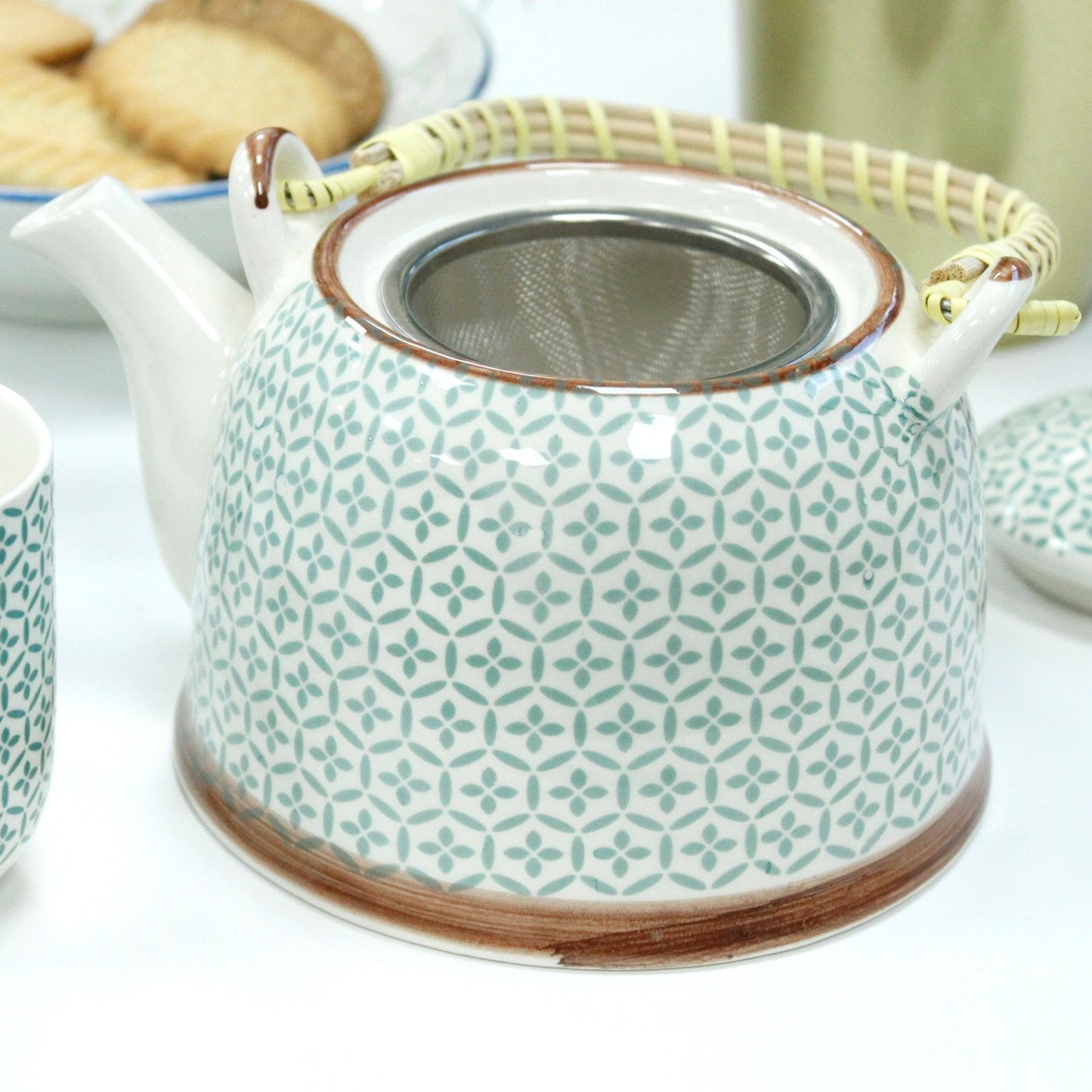Herbal Teapot Set - Grünes Mosaik (850ml)