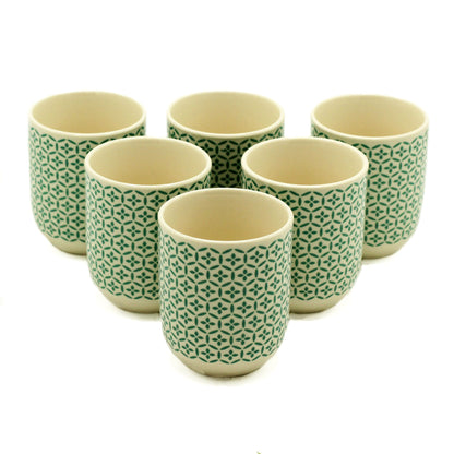 Kräuter-Teetassen-Set - Grünes Mosaik (190ml)