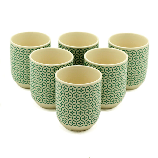Kräuter-Teetassen-Set - Grünes Mosaik (190ml)