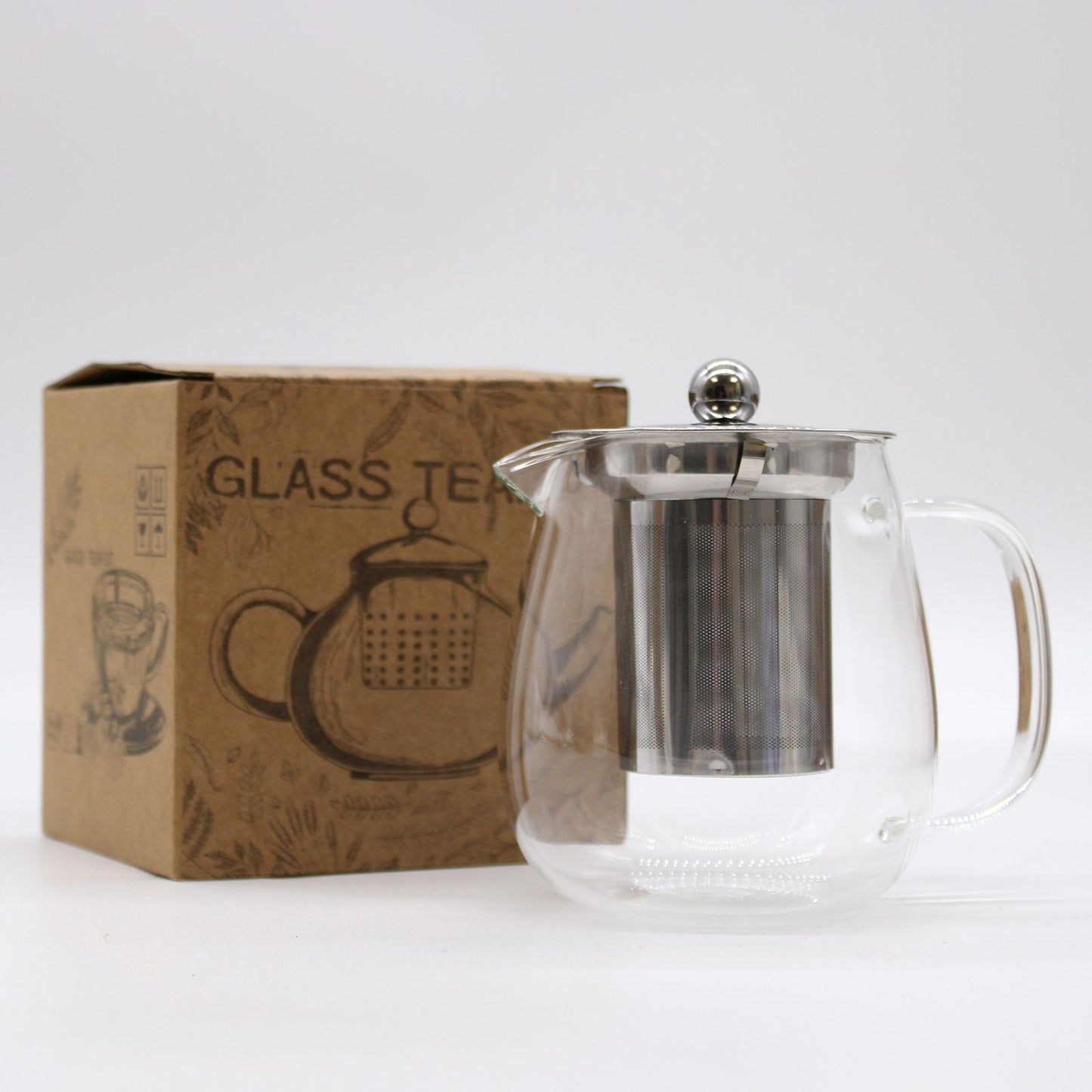 Glas-Teekanne mit Infuser - Contemporary (550ml)
