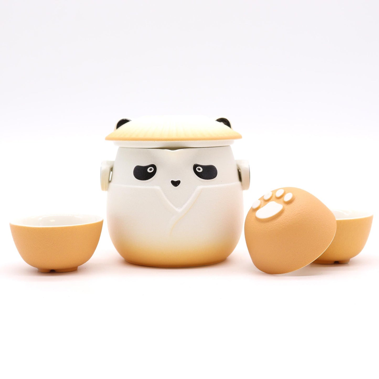 Panda Teekannen-Set - Reise-Set (Sky Orange)