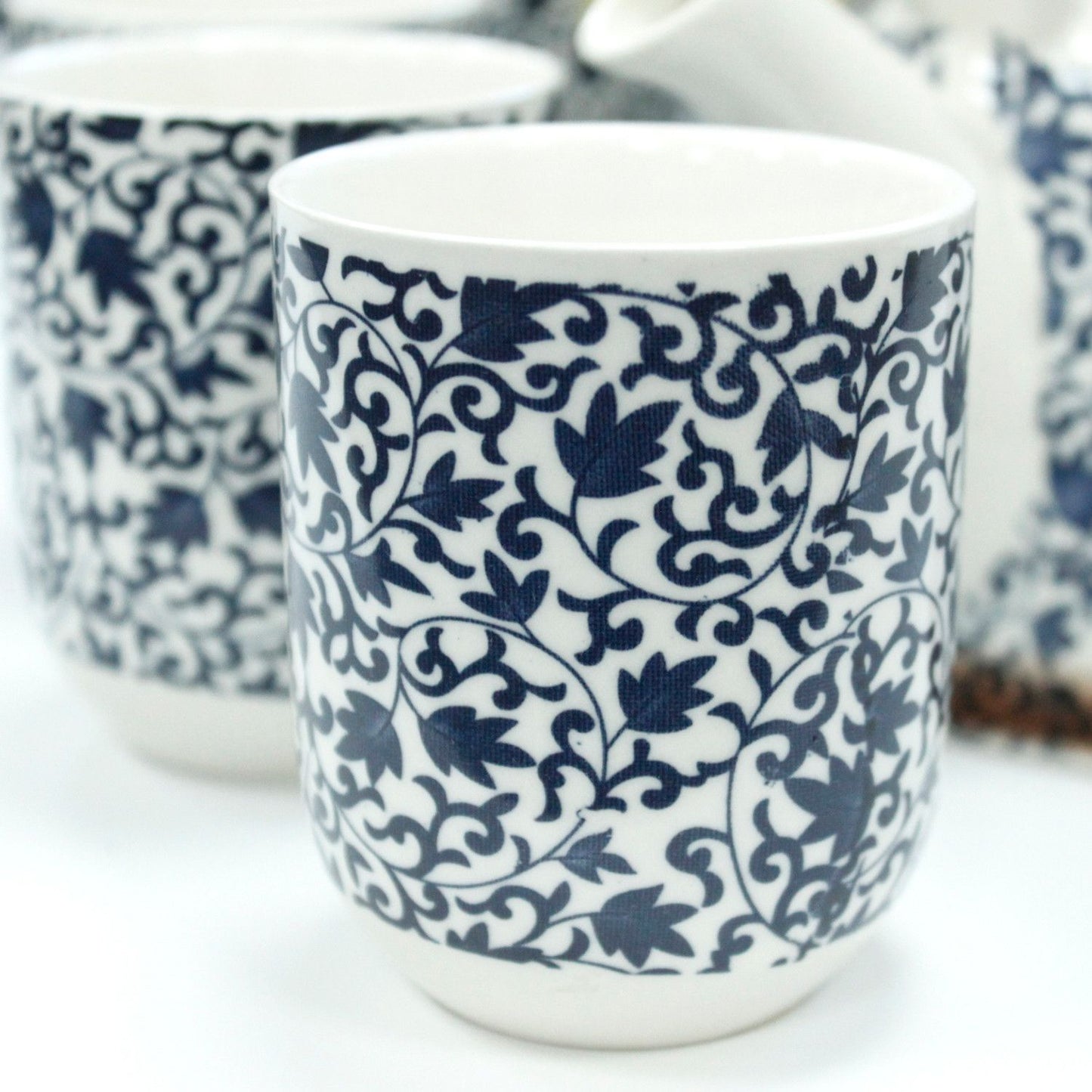 Herbal Teapot Set - Blaues Muster (850ml)