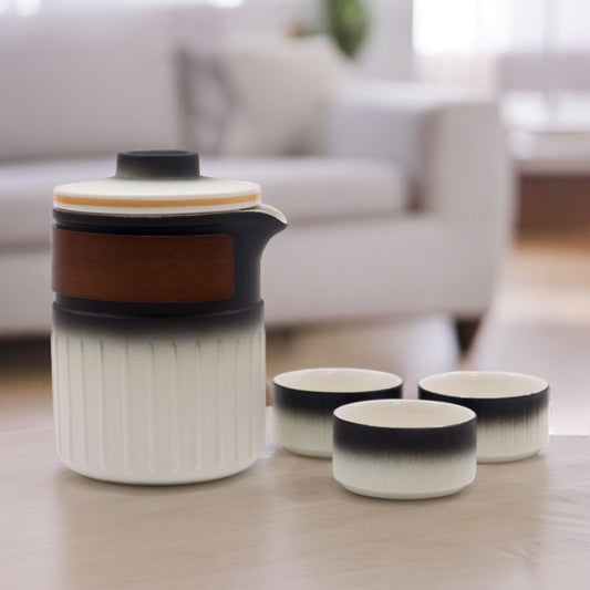Keramik-Teeset mit Infuser - Three Friends (Reise-Set)