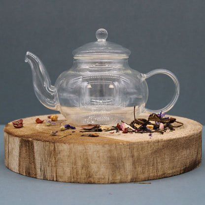 Glas-Teekanne mit Infuser - Round Pearl (400ml)
