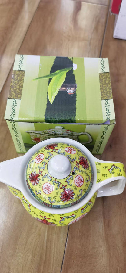 Kleine Teekanne mit Metallsieb - Long Life Oriental (350ml)