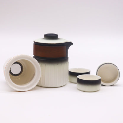 Keramik-Teeset mit Infuser - Three Friends (Reise-Set)